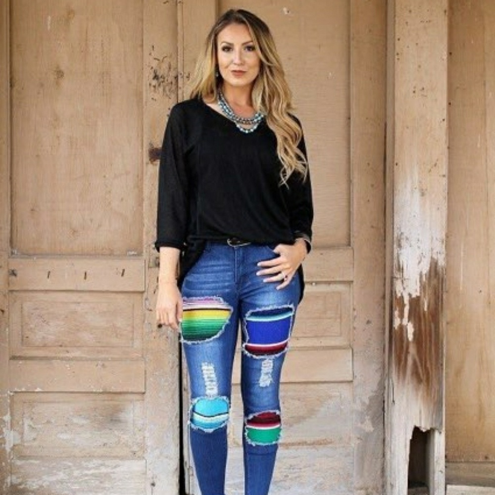 Serape jean